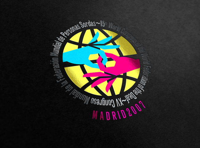 Logotipo XV Congreso Mundial de la Federación Mundial de Personas Sordas