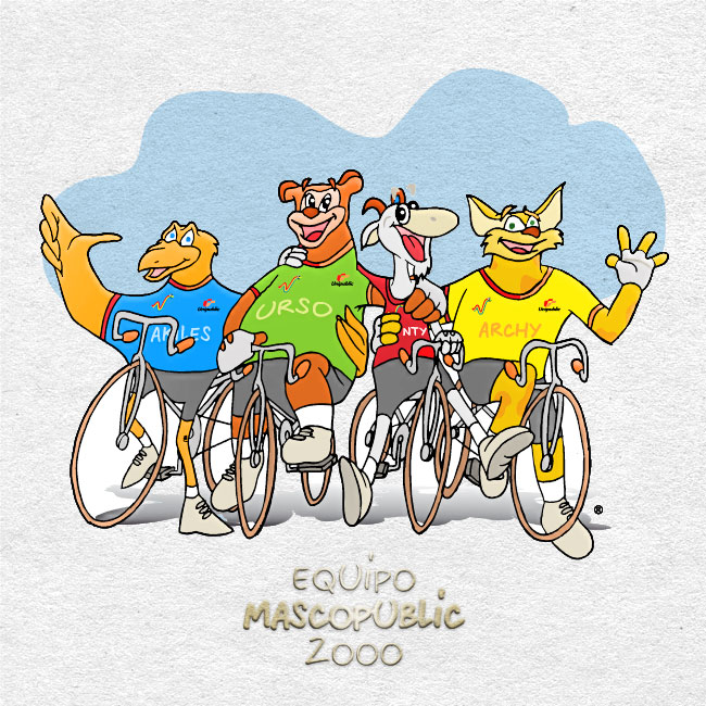 Mascopublic 2000. Equipo de mascotas Vuelta Ciclista España