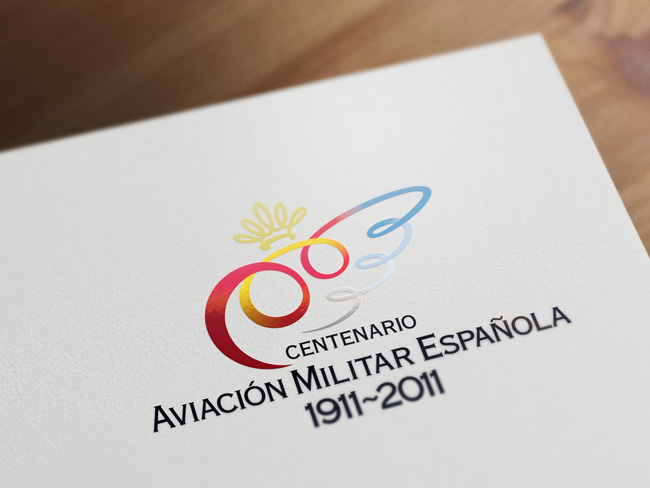 Logotipo conmemorativo Centenario de la Aviación Militar Española